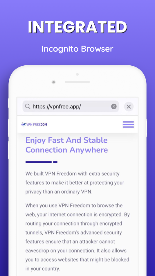 #3. VPN Freedom - Unlimited Proxy (iOS) 来自: Mobile Cosmos, LLC