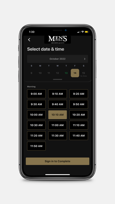 Men's Hair Co. Screenshot