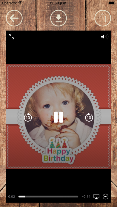 Birthday videos with frames Screenshot