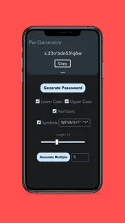 passwords generator iphone screenshot 1