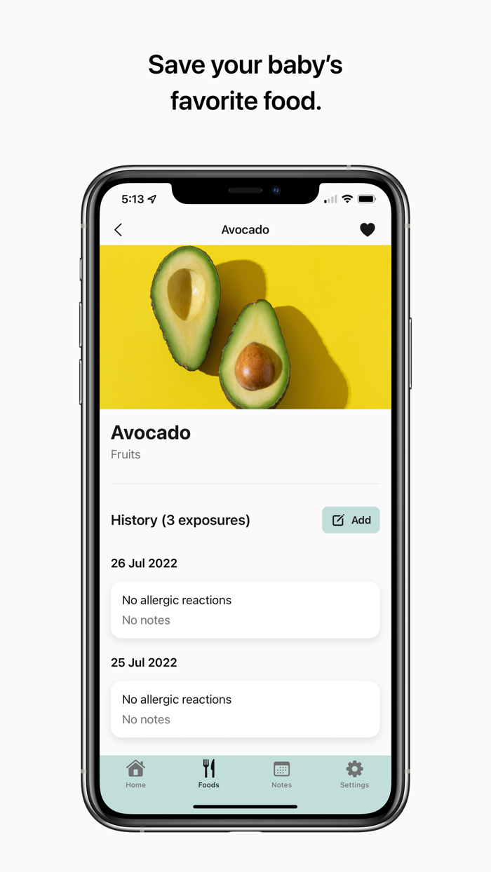 Solid - Baby Food Tracker