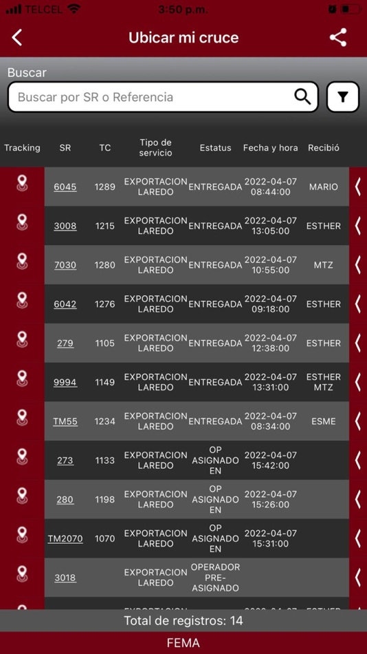 #5. Fema transfer (iOS) 由: Transportes de Carga Fema, S.A. de C.V.