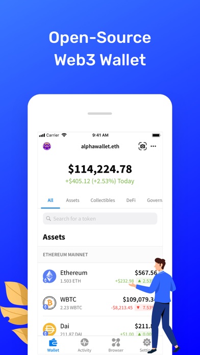 Screenshot #1 pour AlphaWallet, Ethereum and EVM