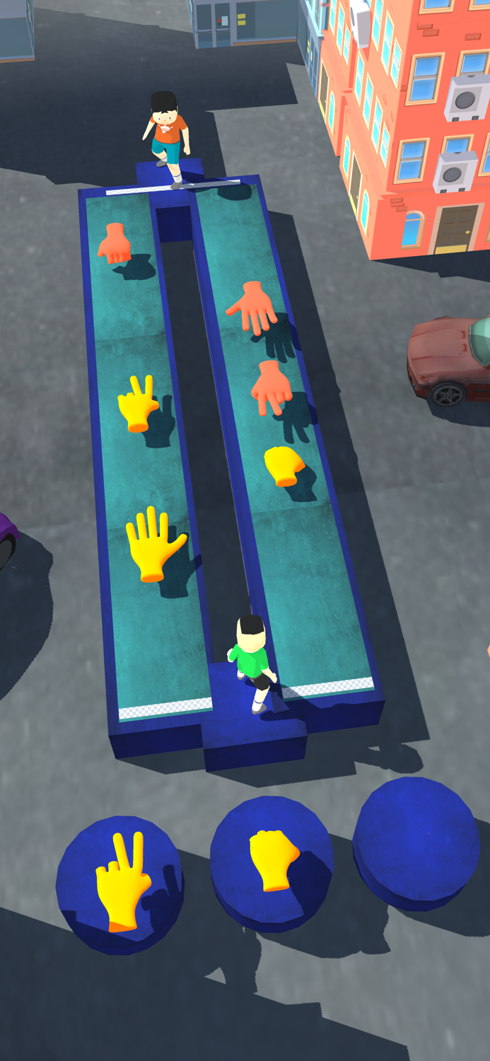 Rock paper scissors 3D