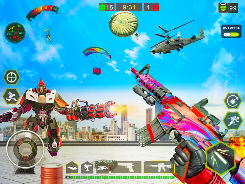 Robôs jogo de tiro FPS screenshot 8