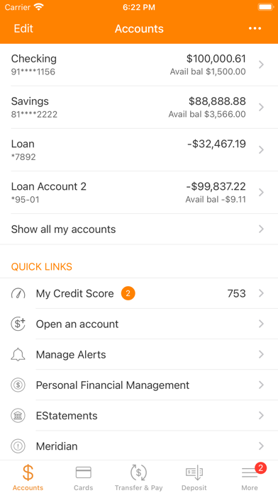 KaiPerm NW Credit Union Screenshot