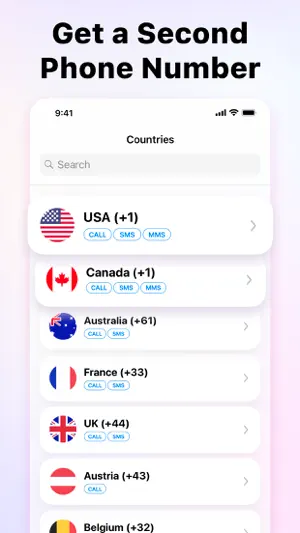 2nd • Second Line Phone Number screenshot 1