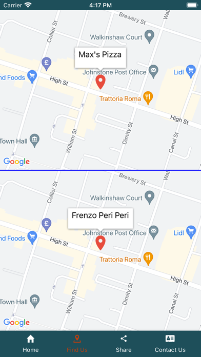 Maxs Pizza & Frenzo Peri Peri Screenshot