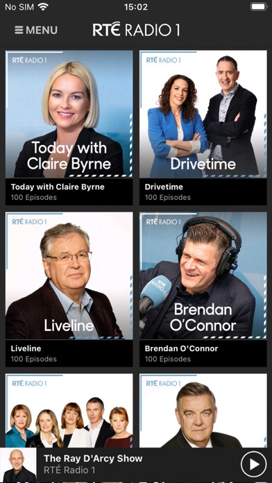 RTÉ Radio Player Screenshot