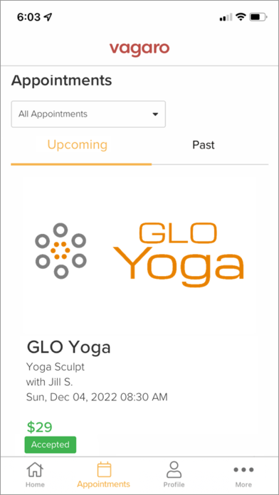 GLO Yoga Studios Screenshot