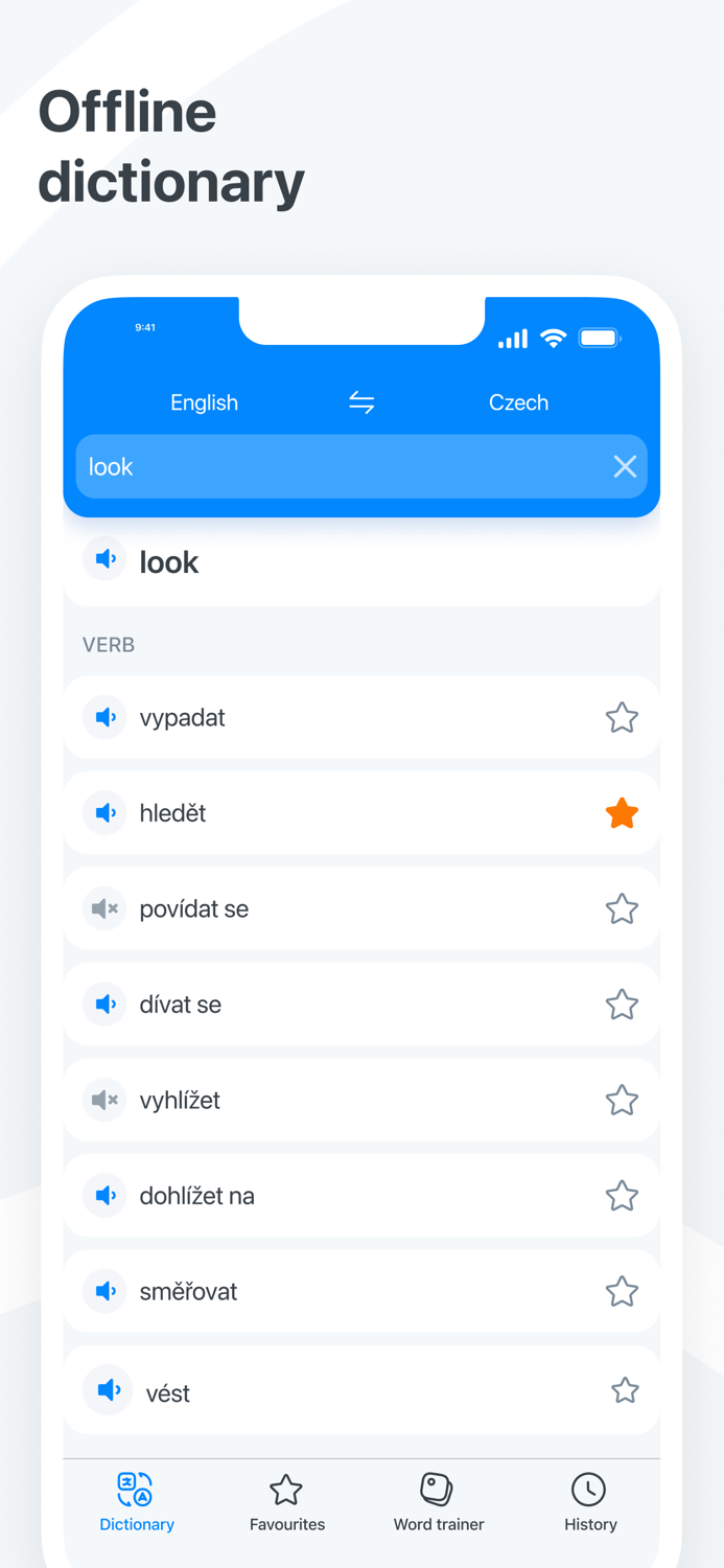 Czech−English dictionary