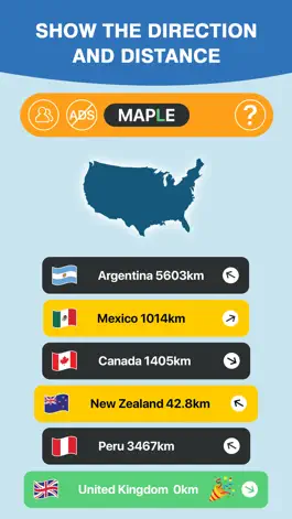 Game screenshot Maple: Worldle Country Guess apk
