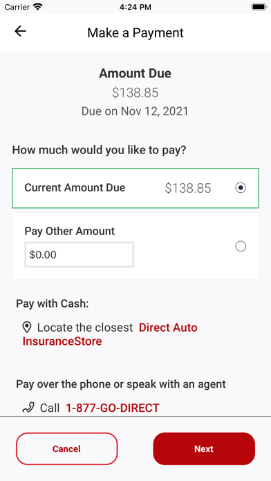 Direct Auto Insurance Screenshot