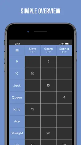 Game screenshot Escalero - Poker Dice Notepad apk