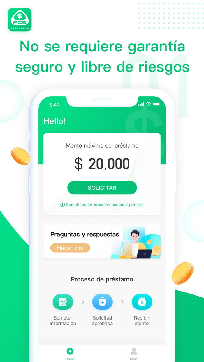 ACE préstamos-cash crédito
