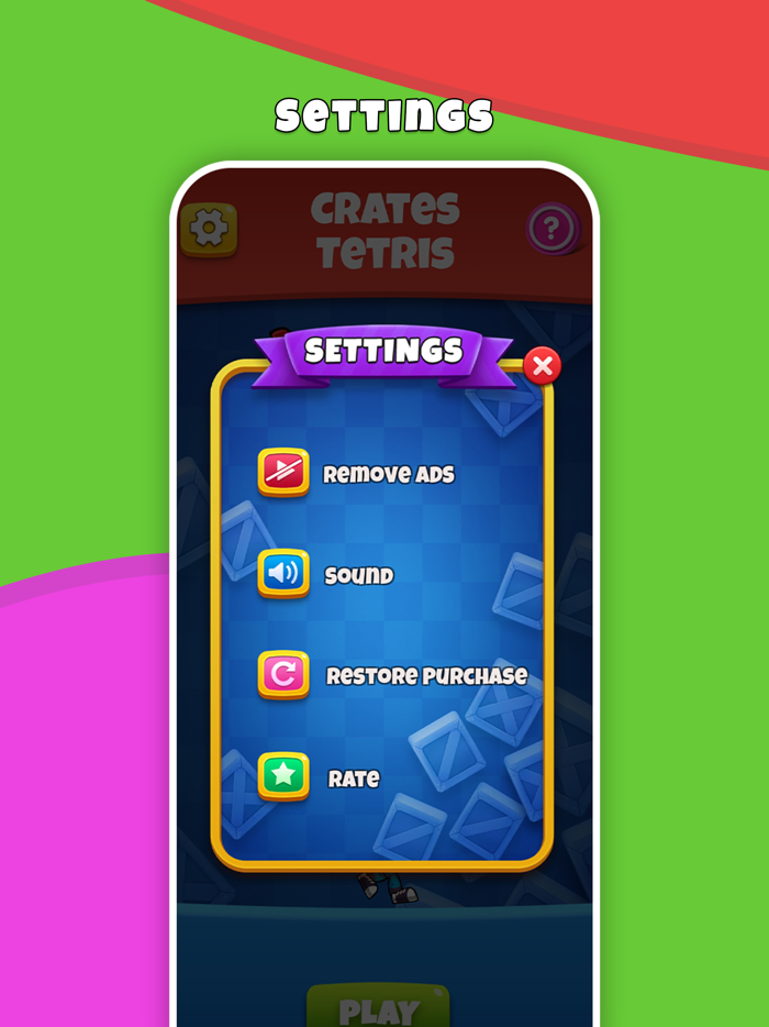 Crates Tetris - Move the box