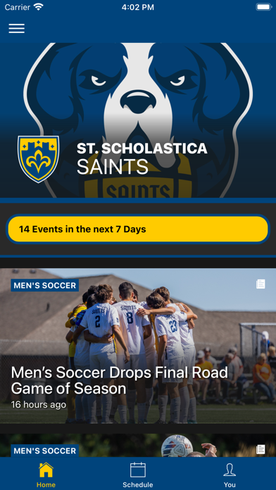 St. Scholastica Athletics Screenshot