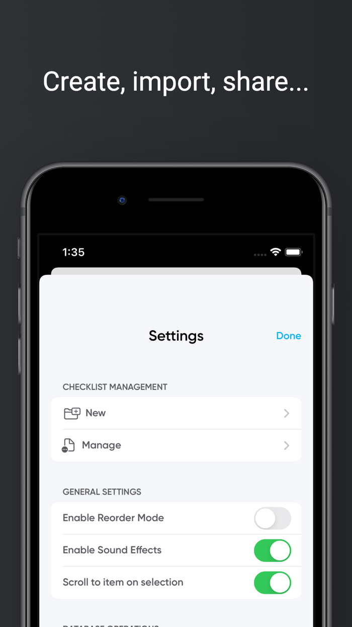 Checklist for General Aviation