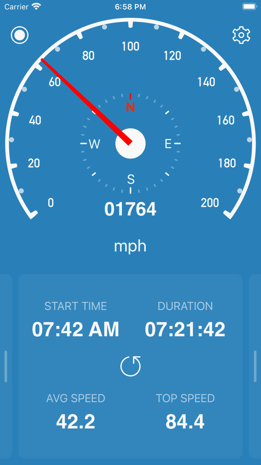 #2. Speedometer Simple (iOS) 由: WATT APPS
