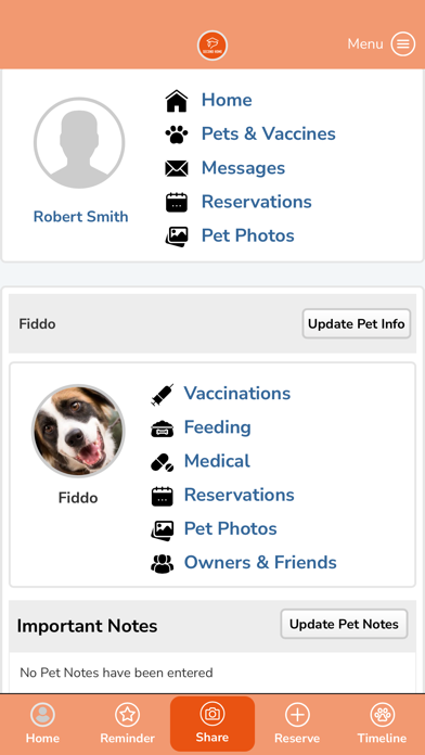 SECOND HOME PET CARE Screenshot