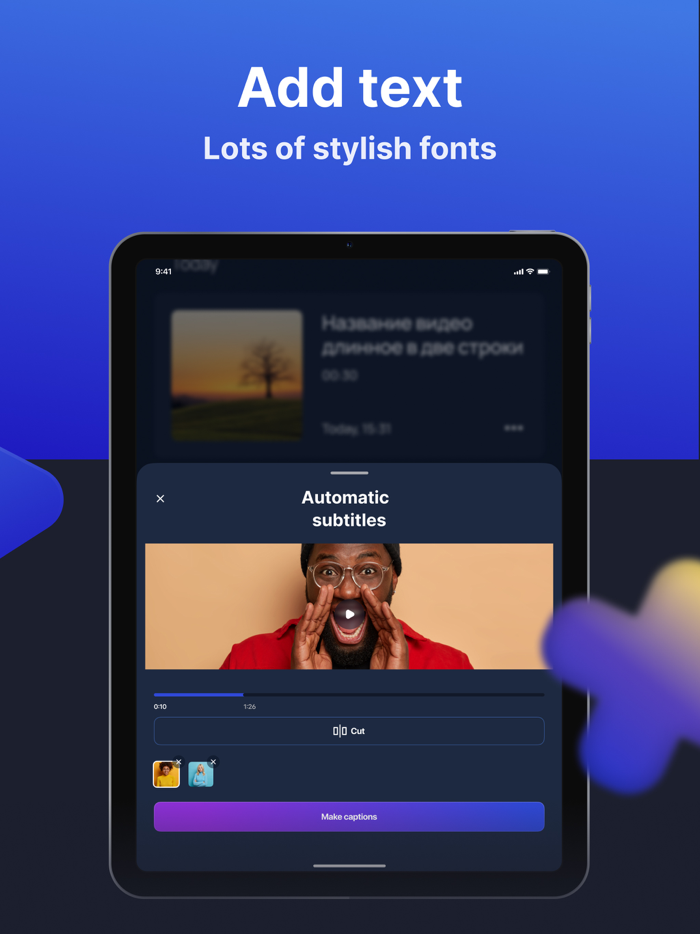 Threads. Subtitles for videos