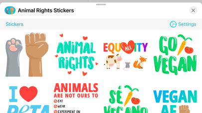 Animal Rights Stickers Screenshot