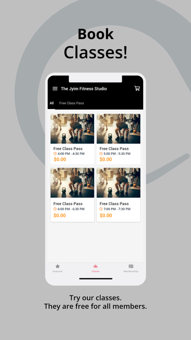 The Jyim Fitness Studio App Screenshot