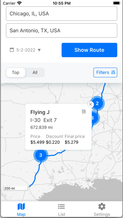 The Fuel Map Screenshot