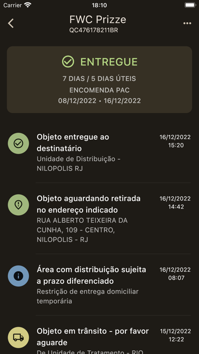 Rastreia Aí Screenshot