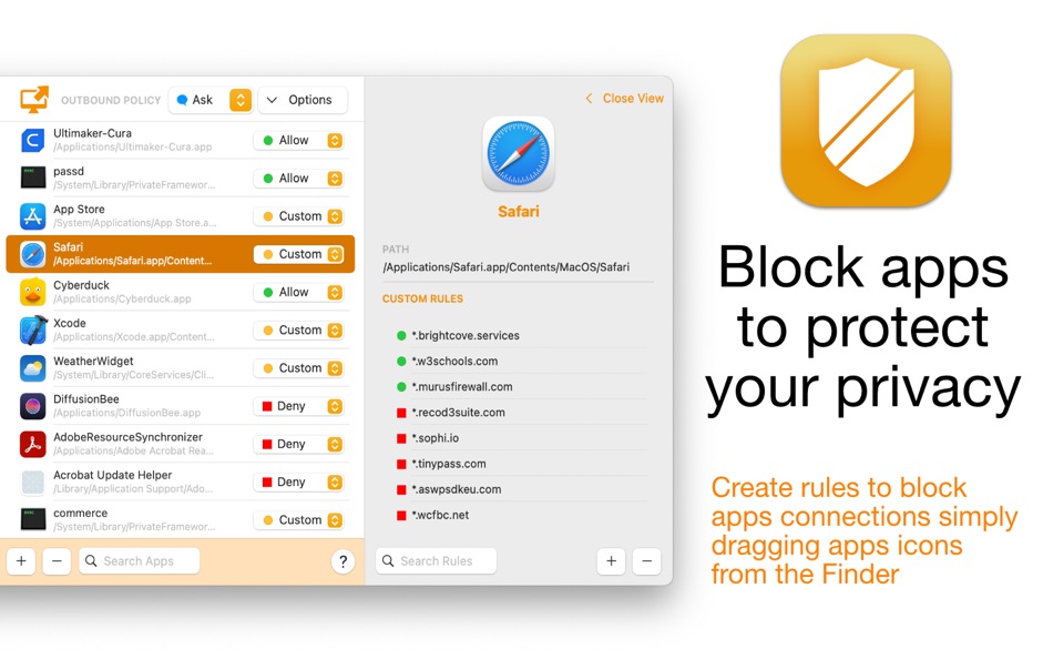 #1. Scudo Firewall (macOS) 由: Davide Feroldi