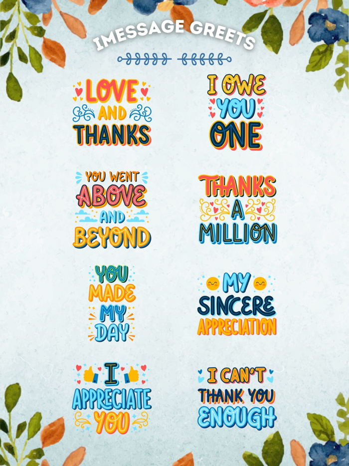 100 Thanksgiving Day Stickers