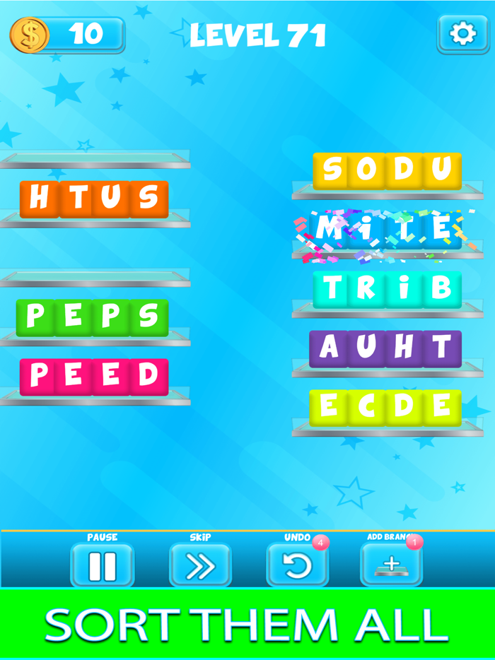 Word Search Letter Sorting Puz