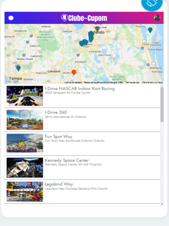 Clube do Cupom iPad screenshot 1 - Travel app