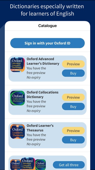 Oxford Advanced Learner's Dictスクリーンショット