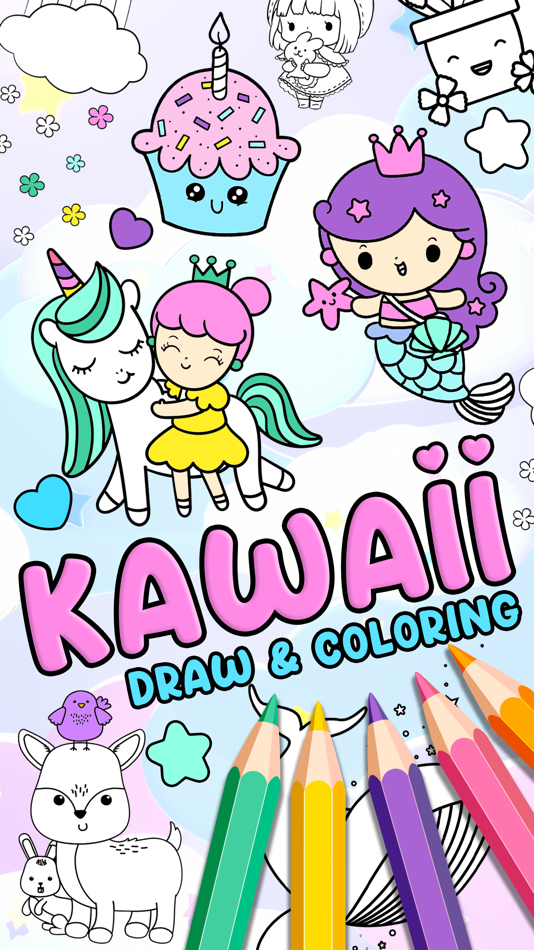 Kawaii coloring: Paint & Color - 1.0 - (iOS)