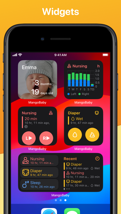 Mango Baby Newborn Tracker Logのおすすめ画像1