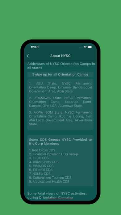 NYSC Camp Platoons Screenshot