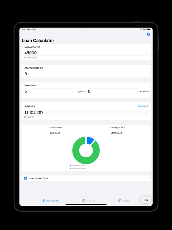 App screenshot
