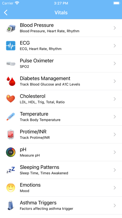HealthTrac Remote Care Screenshot