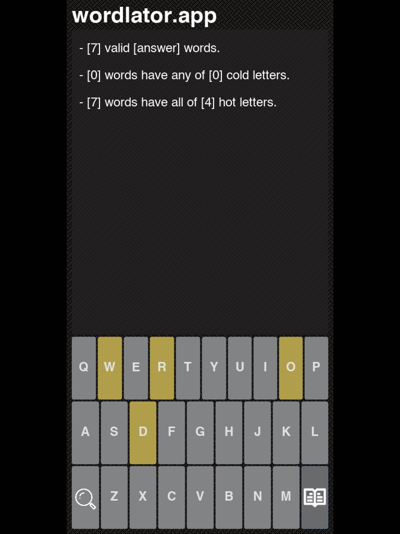 Wordlator screenshot 2