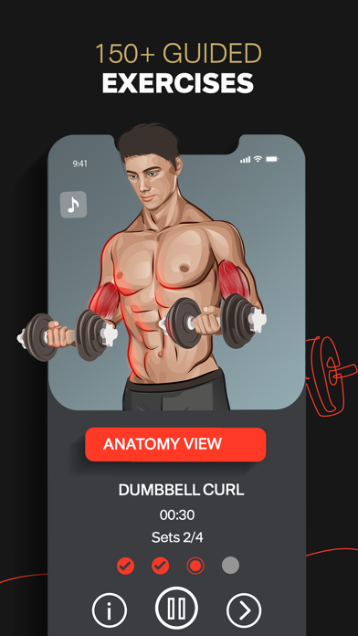 Muscle Man Home & Gym Workout Screenshot