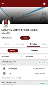 cricket calgary iphone screenshot 2