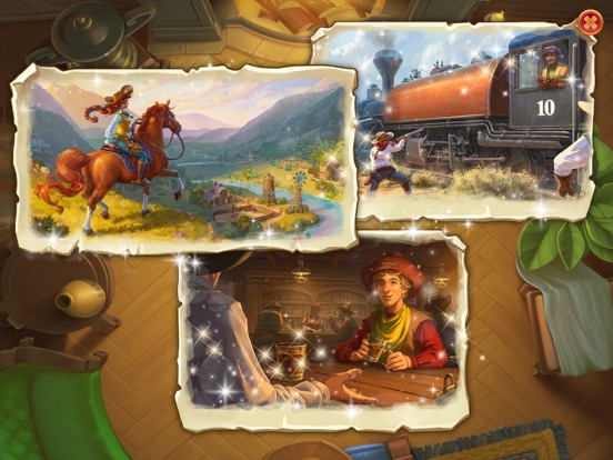 Jewels of the Wild West Match3 iPad app afbeelding 4