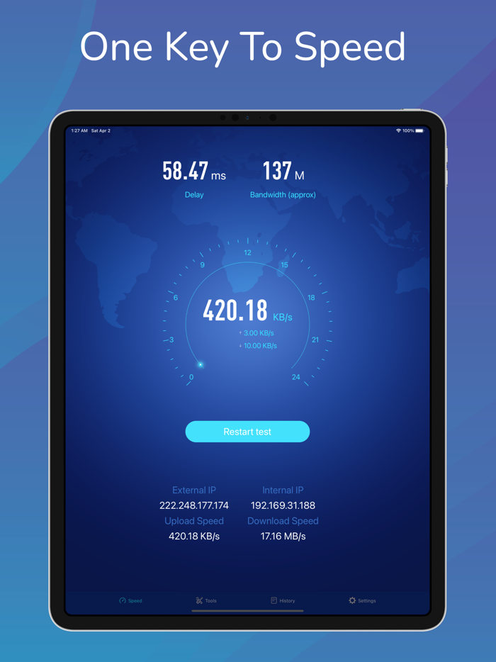 Network Speed Test  -  5G WIFI