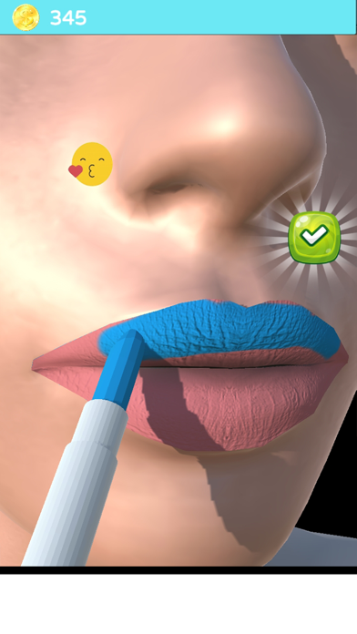 Lip Art Lipstick Makeup Game Screenshot