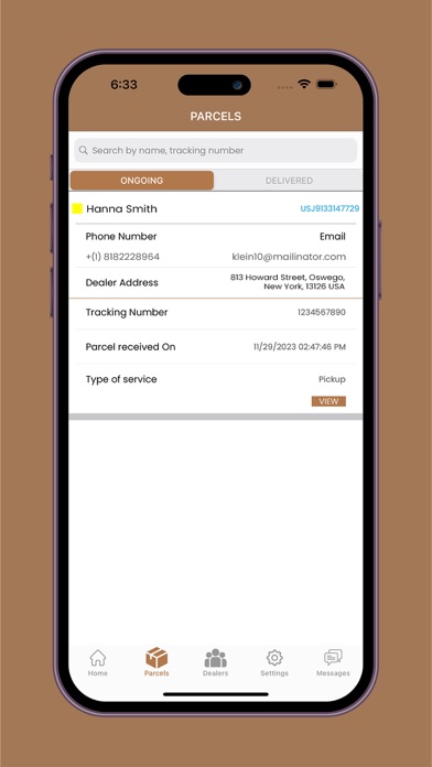 Screenshot 3 of Secure Parcel Service App