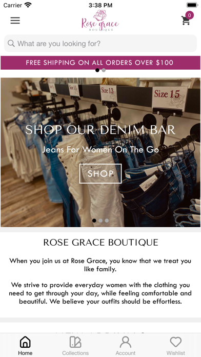 Rose Grace Boutique Screenshot