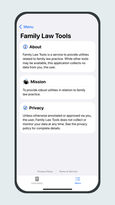Family Law Tools Screenshot