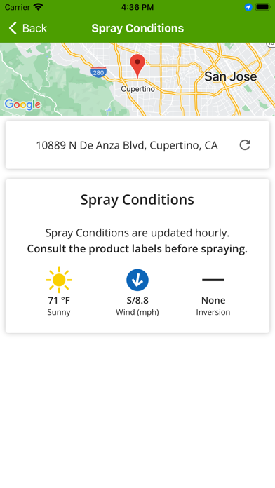Nutrien Pocket Spray Smart™ Screenshot
