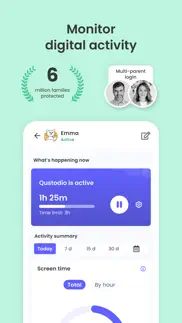 qustodio parental control app iphone screenshot 1